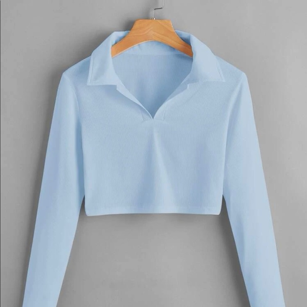 LONG SLEEVE CROP TOP